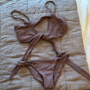 Brown Bikini Set